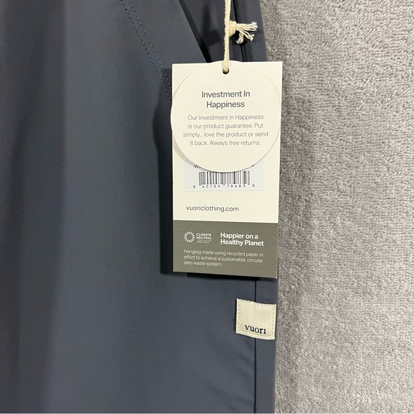 Vuori Pants Women XS Azure VW481 Miles Joggers Drawstring Elastic Pockets NWT - Picture 2 of 8